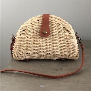 Woven Straw Purse